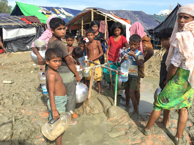 Rohingya camps October 4, 2017