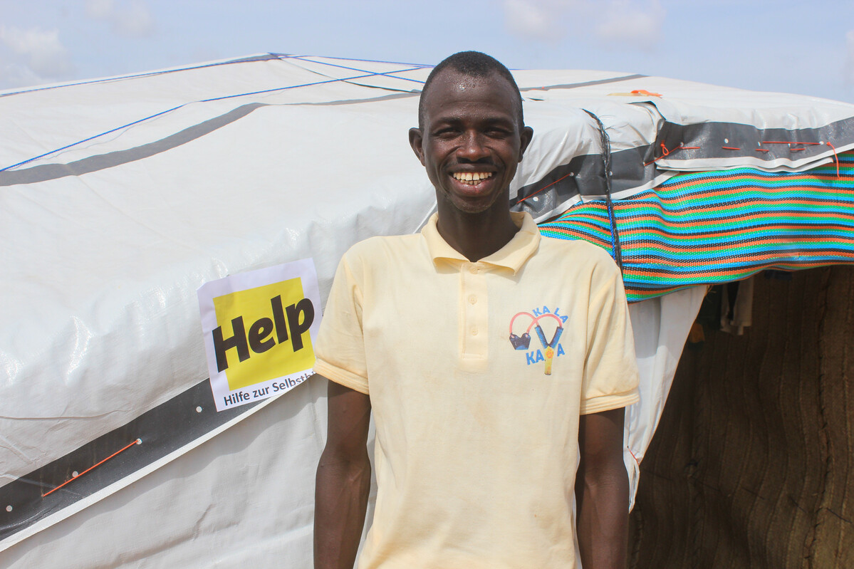 Sayouba is one of millions of people forced from their home in Burkina Faso. We were able to support him with a Sahelian tent.