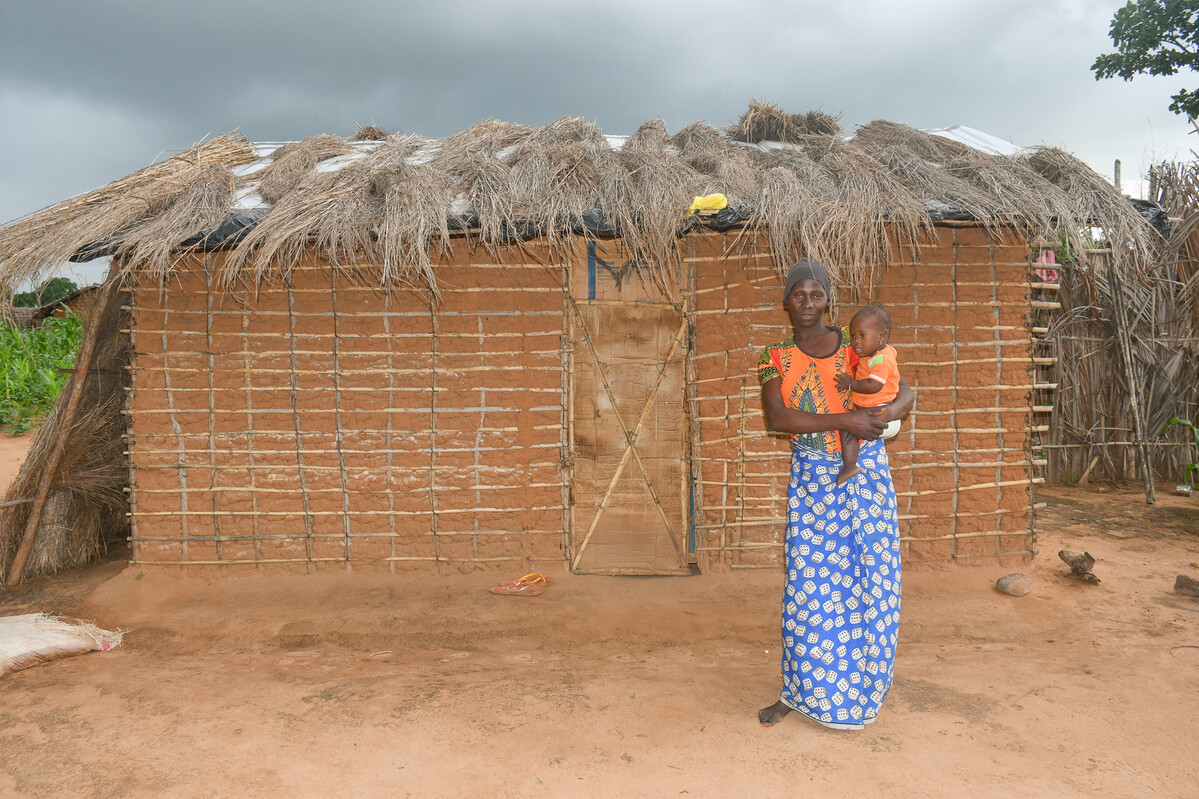 Sifa was forced to flee into the bush when violent insurgents attacked her village in Mozambique. She was heavily pregnant at the time and gave birth in the bush before making her way to a displacement camp.